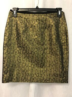Ann Taylor Loft Petites Women's Gold Skirt Size 8 P NWOT